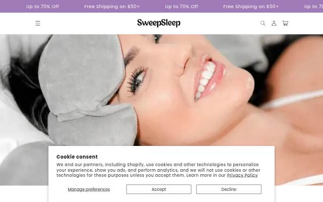 SweepSleep storefront