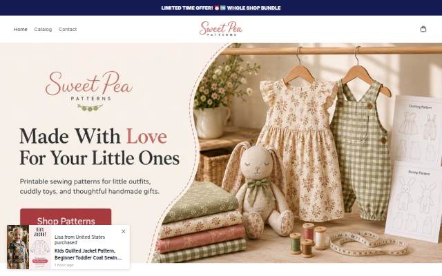 Sweet Pea Patterns storefront