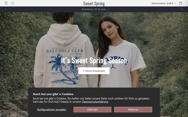 Sweet Spring storefront