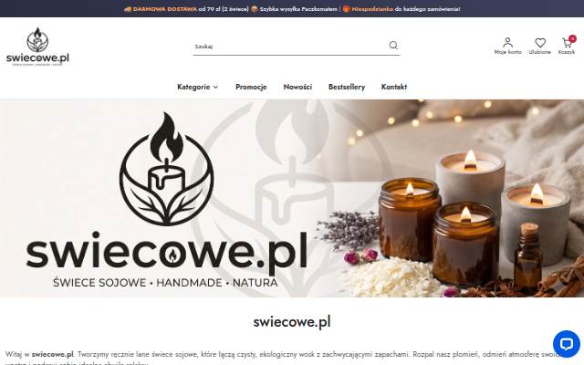 Świece Sojowe Naturalne i Ręcznie Robione storefront