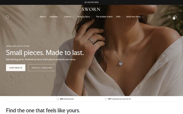 Sworn London storefront