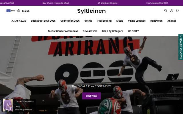 Syltleinen storefront