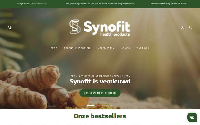 Synofit Official Store - Voedingssupplementen storefront