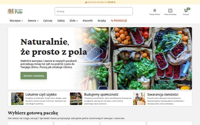 Montra da Szczere Pole - Lokalne Warzywa i Owoce