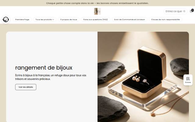 Boutiques en ligne locales storefront