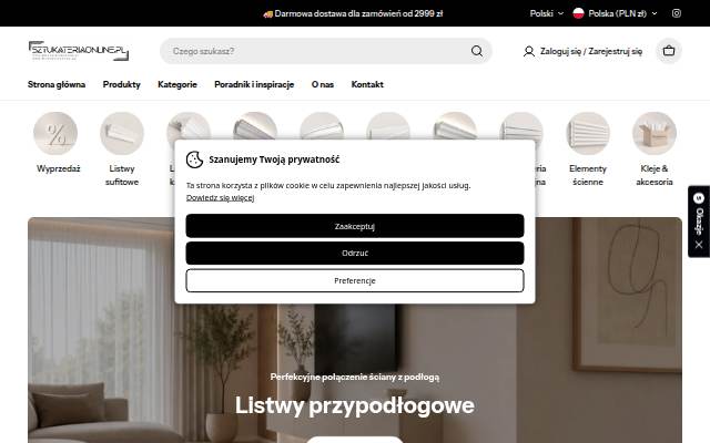 Sztukateria Online storefront
