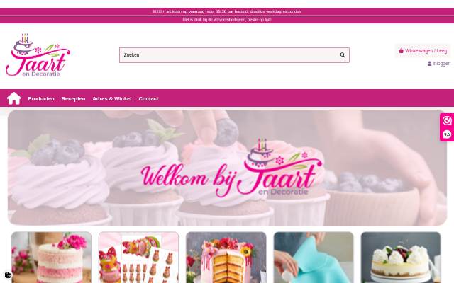 Startseite von Taart en Decoratie