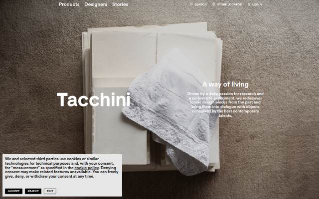 Tacchini storefront