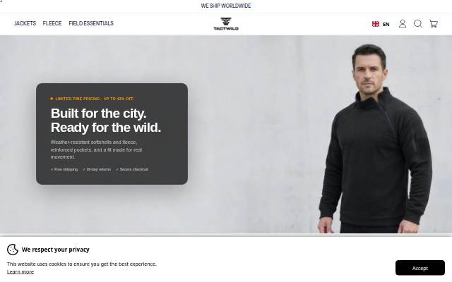 TACTWILD storefront