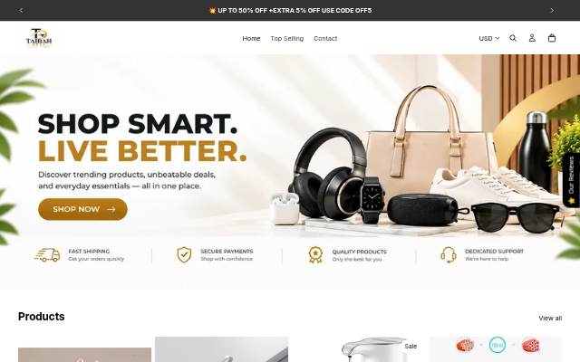 Taibah Drop storefront