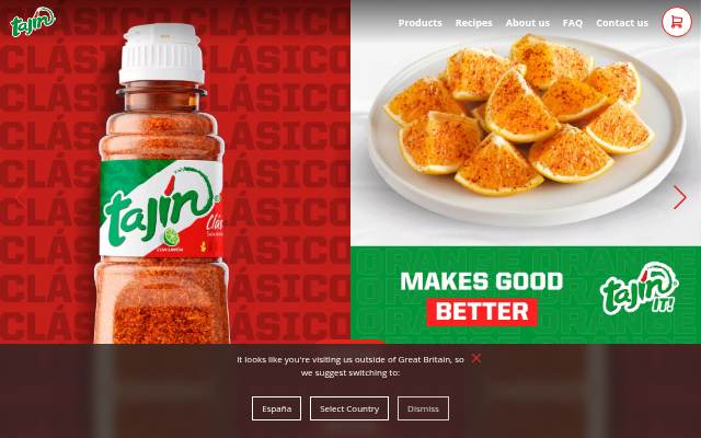 TAJIN storefront
