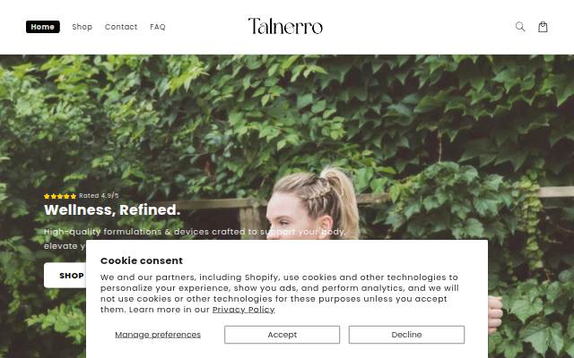 Talnerro storefront