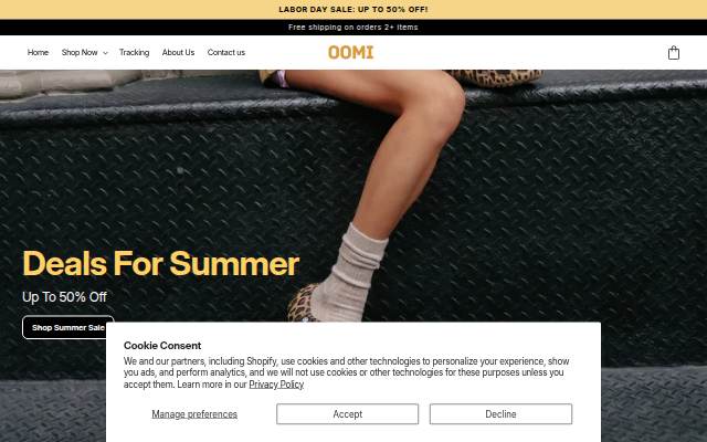 OOMI-US storefront