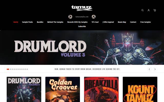 Tamuz Samples storefront