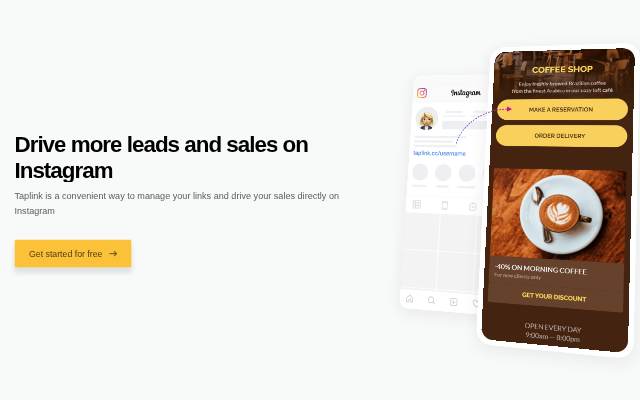 Taplink storefront