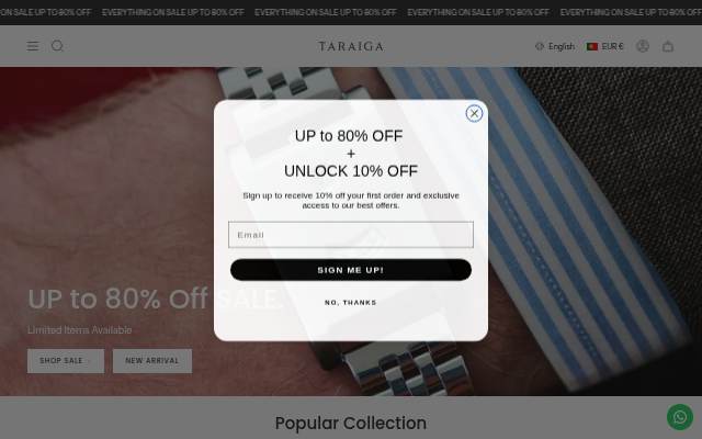 Taraiga storefront