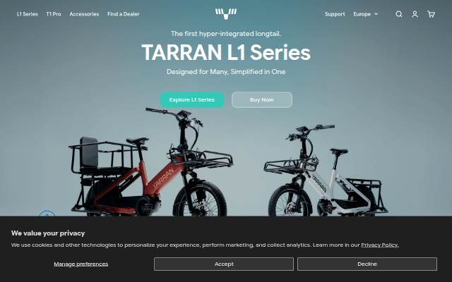 TARRAN storefront