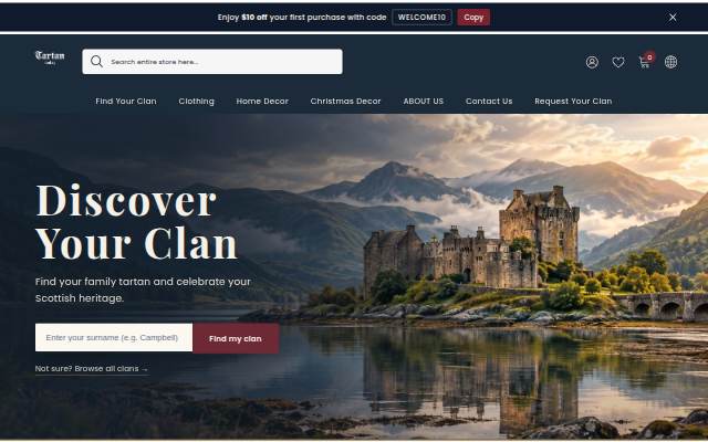 Tartan Today storefront