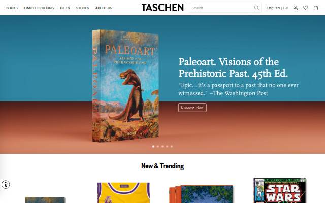 Books for Optimists Since 1980. TASCHEN storefront