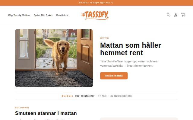 Tassify storefront