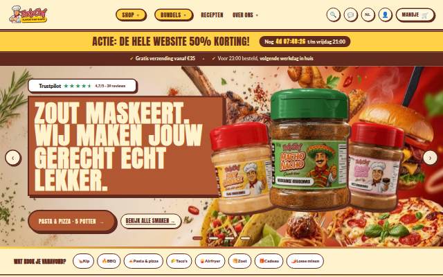 TastyChef storefront