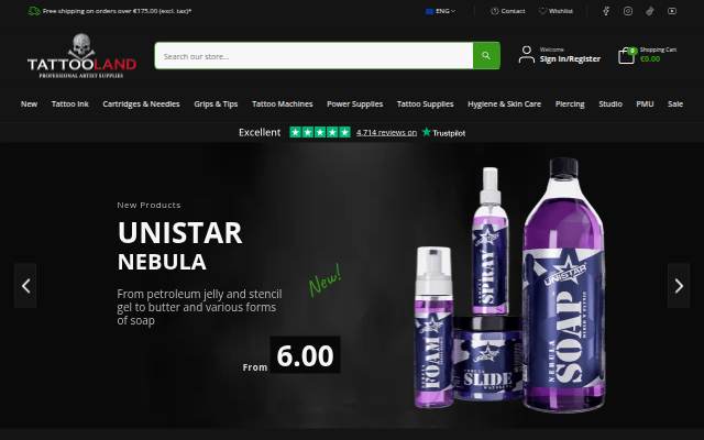 Startseite von Tattooland