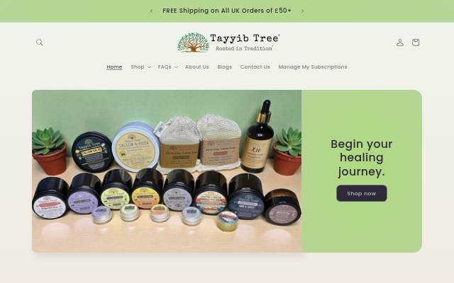 Tayyib Tree storefront