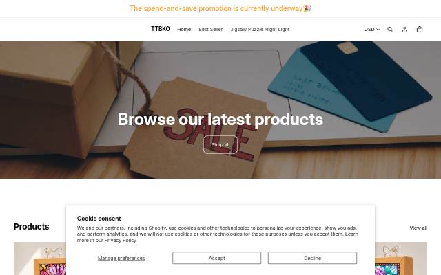 TTBKO storefront