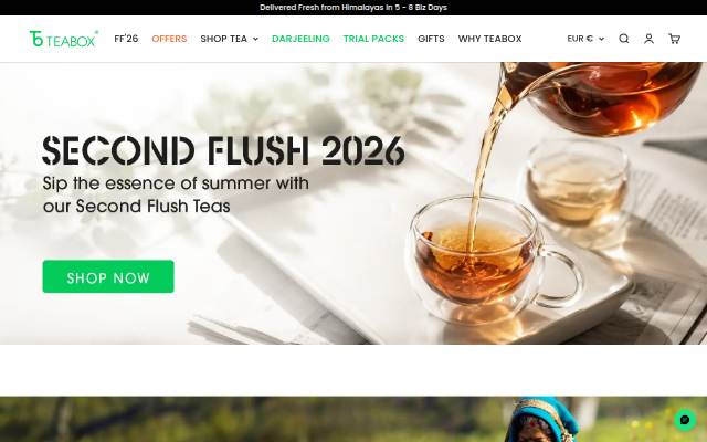 Teabox storefront
