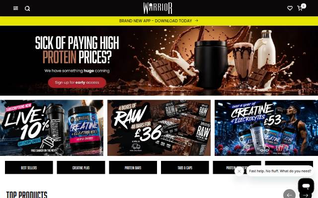 Warrior storefront