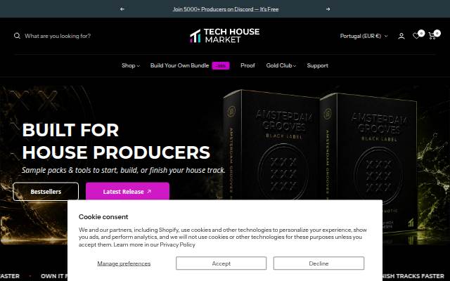 Escaparate de Tech House Market