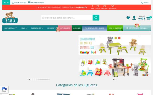 Tedaria storefront