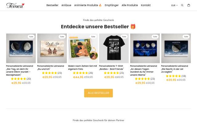 Temea storefront
