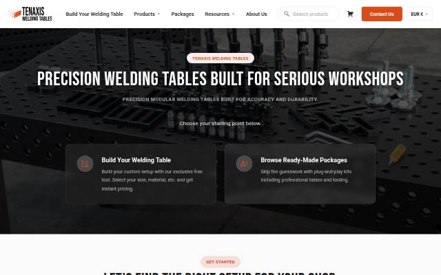 Tenaxis Tables storefront