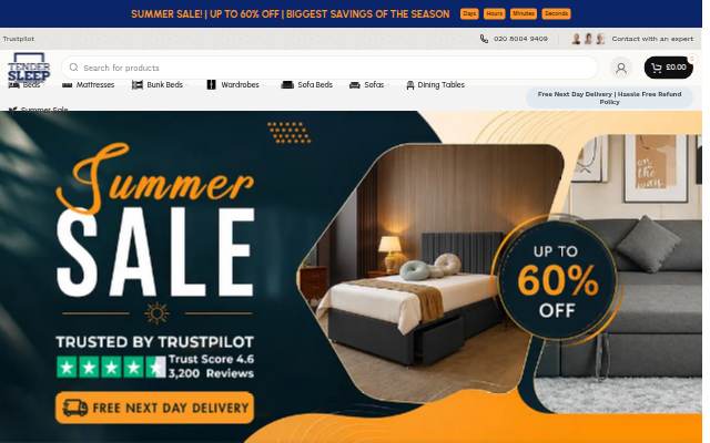 Tender Sleep Furniture storefront