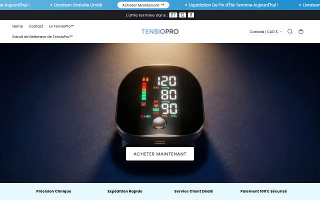 Startseite von TensioPro