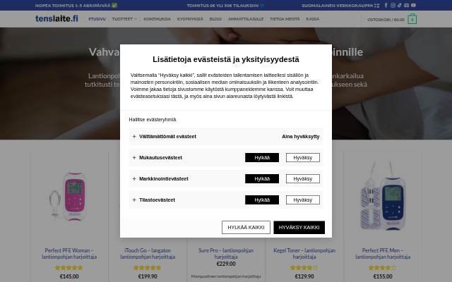 tenslaite.fi storefront