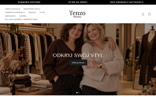 Tenzo Warszawa storefront