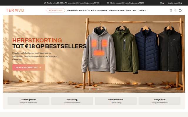 Startseite von TERMVO