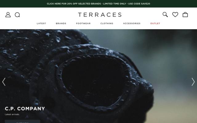 Startseite von Terraces Menswear
