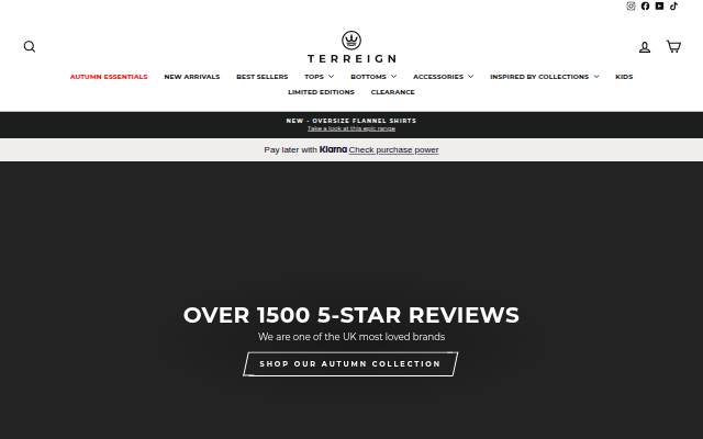 Terreign Clothing storefront