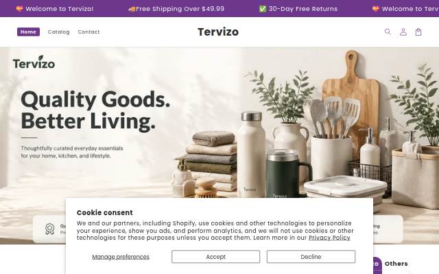 Tervizo storefront