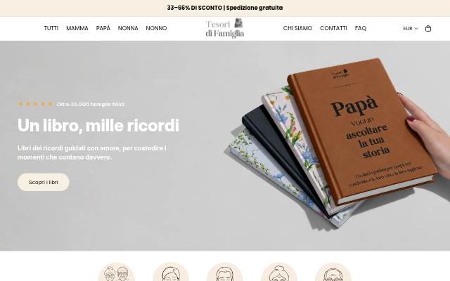 Startseite von Tesori di Famiglia