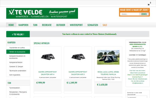Kamperen Tuinmeubelen Wintersport Outdoor Recreatie Schaatsen Buitengewoongoed storefront