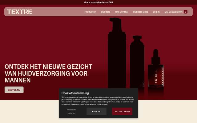 Startseite von TEXTRE-SKINCARE