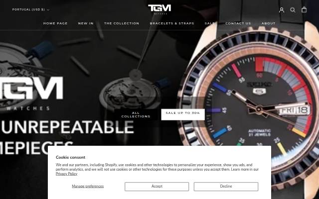 TGM WATCH storefront
