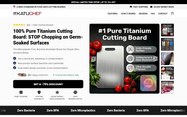 Startseite von Pure Titanium Cutting Board