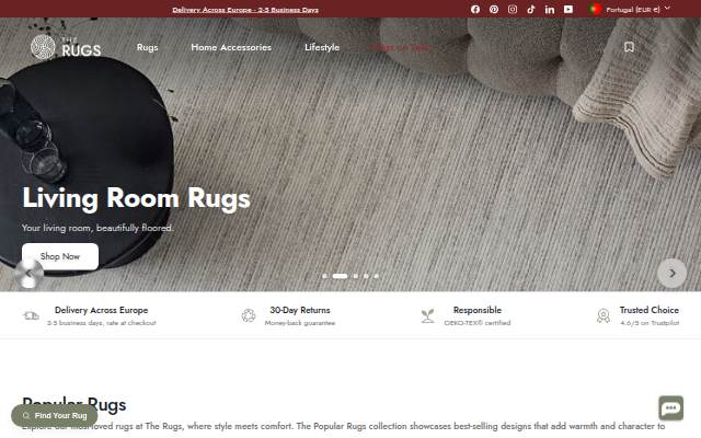 The Rugs storefront