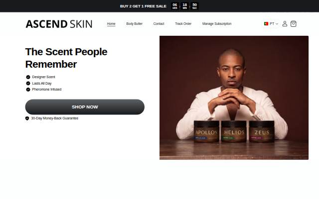 ASCEND SKIN storefront