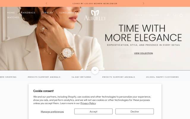 Aurielly storefront
